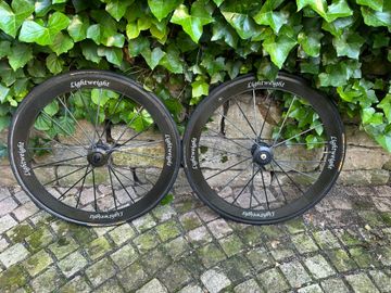Tweedehands Lightweight Standard Sprint Tubular Wheelset with Campagnolo Cassette and Tune QR bike — afbeelding 2 van 20
