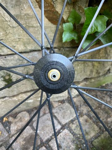 Tweedehands Lightweight Standard Sprint Tubular Wheelset with Campagnolo Cassette and Tune QR bike — afbeelding 7 van 20