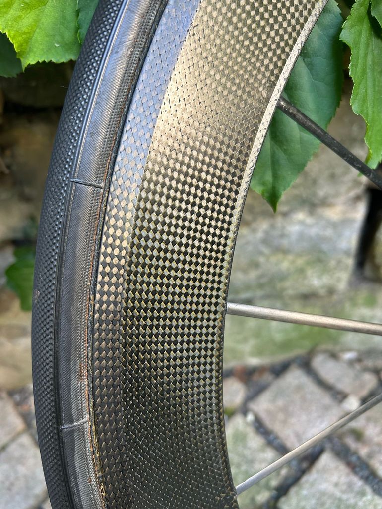 Used Lightweight Standard Sprint Tubular Wheelset with Campagnolo Cassette and Tune QR bike — image 10 of 20