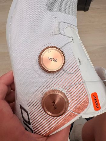 Used Dmt KR0 Evo Superlight Shoes White/Silver 2025 bike — image 5 of 6