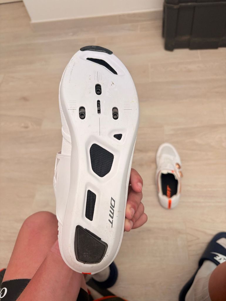 Used Dmt KR0 Evo Superlight Shoes White/Silver 2025 bike — image 4 of 6