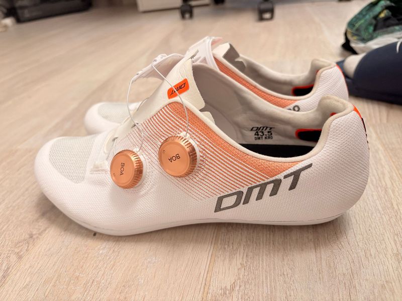 Used Dmt KR0 Evo Superlight Shoes White/Silver 2025 Cycling Shoes