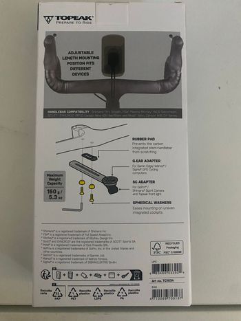Used Topeak Supporto frontale UTF Multi-Mount 150mm 2026 bike — image 5 of 6