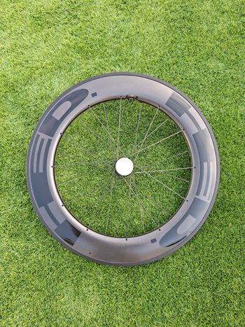 Used HED. Jet RC PRO Rear 90 mm disc brake bike