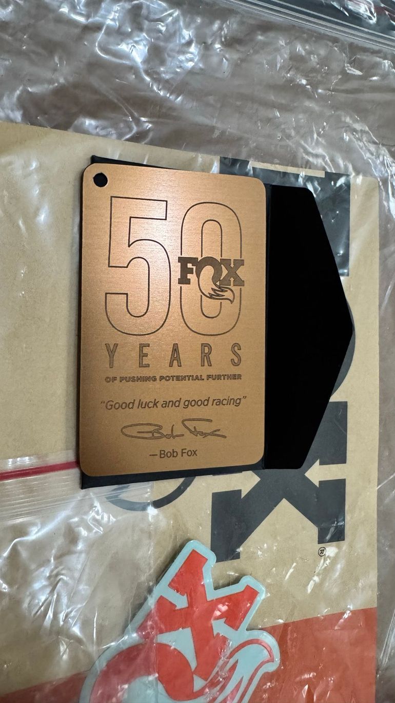 Used Fox 50th Anniversary Podium Gold Factory 36 Grip X 160mm Fork 2025 bike — image 2 of 4