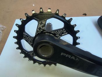 Used Praxis Works Cadet M24 Crankset 30T Narrow-Wide 3mm Offset 2022 bike — image 4 of 4