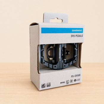 Used Shimano Pedais PD-EH500 Híbridos SPD / Flat 1 Par bike — image 7 of 9