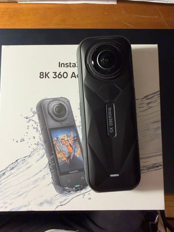 Used insta X5 8K 360 Action Camera 2026 bike