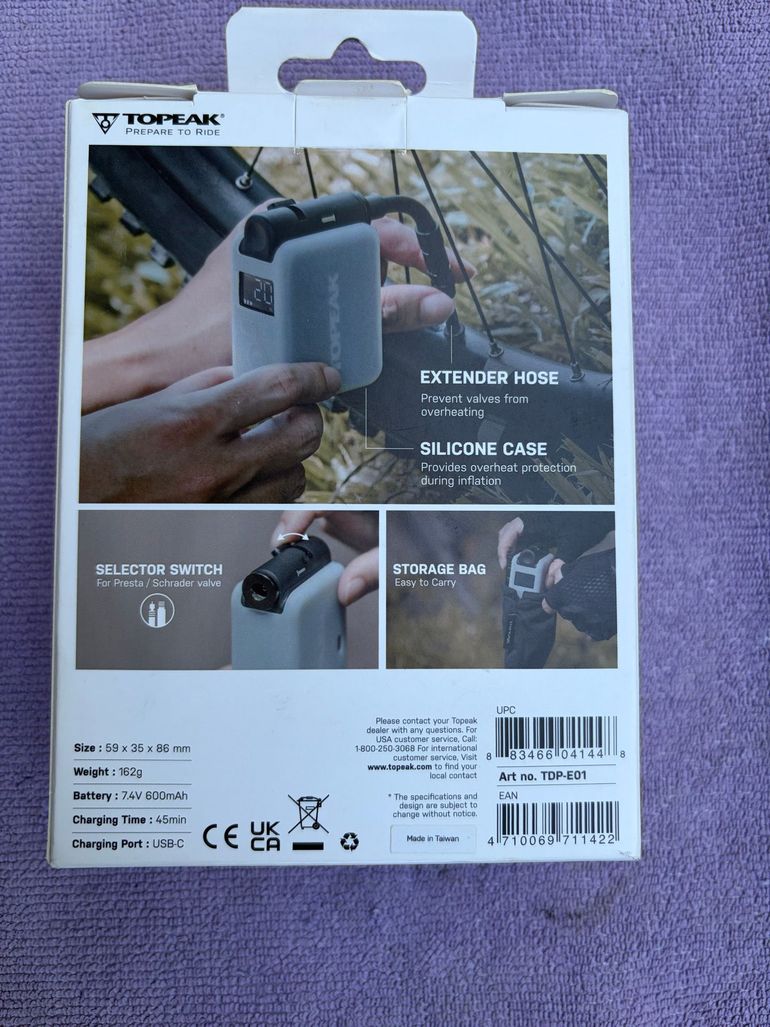 Used Topeak E-Booster Digital Pump 2026 bike — image 2 of 2