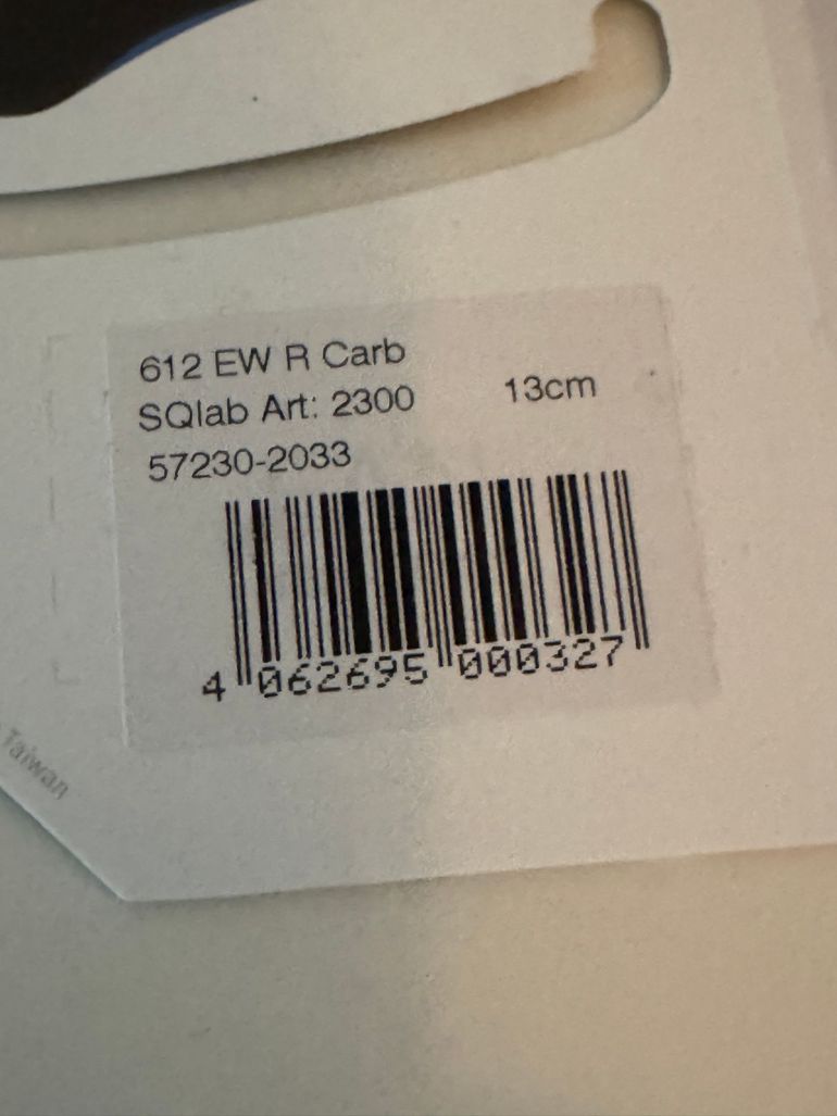 Used Sq Lab 612R Carbon 13cm 2026 bike — image 7 of 8