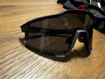 Used 100% Speedcraft Sportbrille Tall Smoke Lense Soft Tact Black bike — image 5 of 5