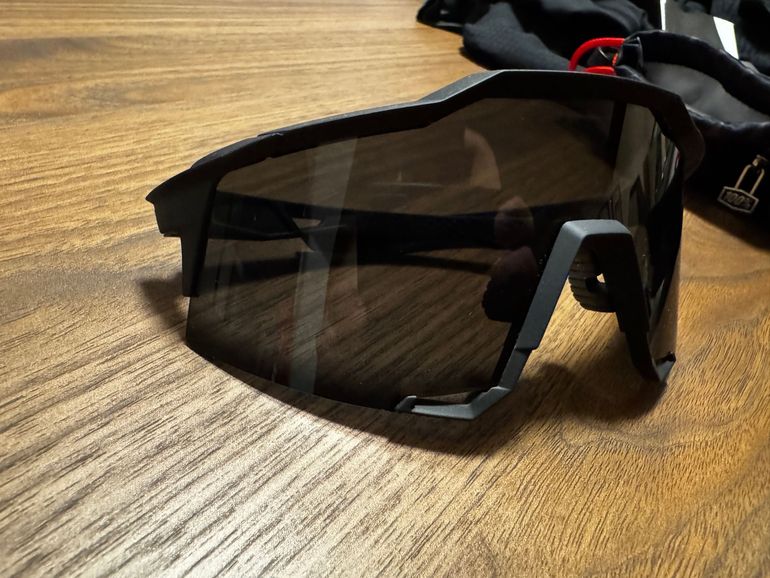 Used 100% Speedcraft Sportbrille Tall Smoke Lense Soft Tact Black bike — image 5 of 5