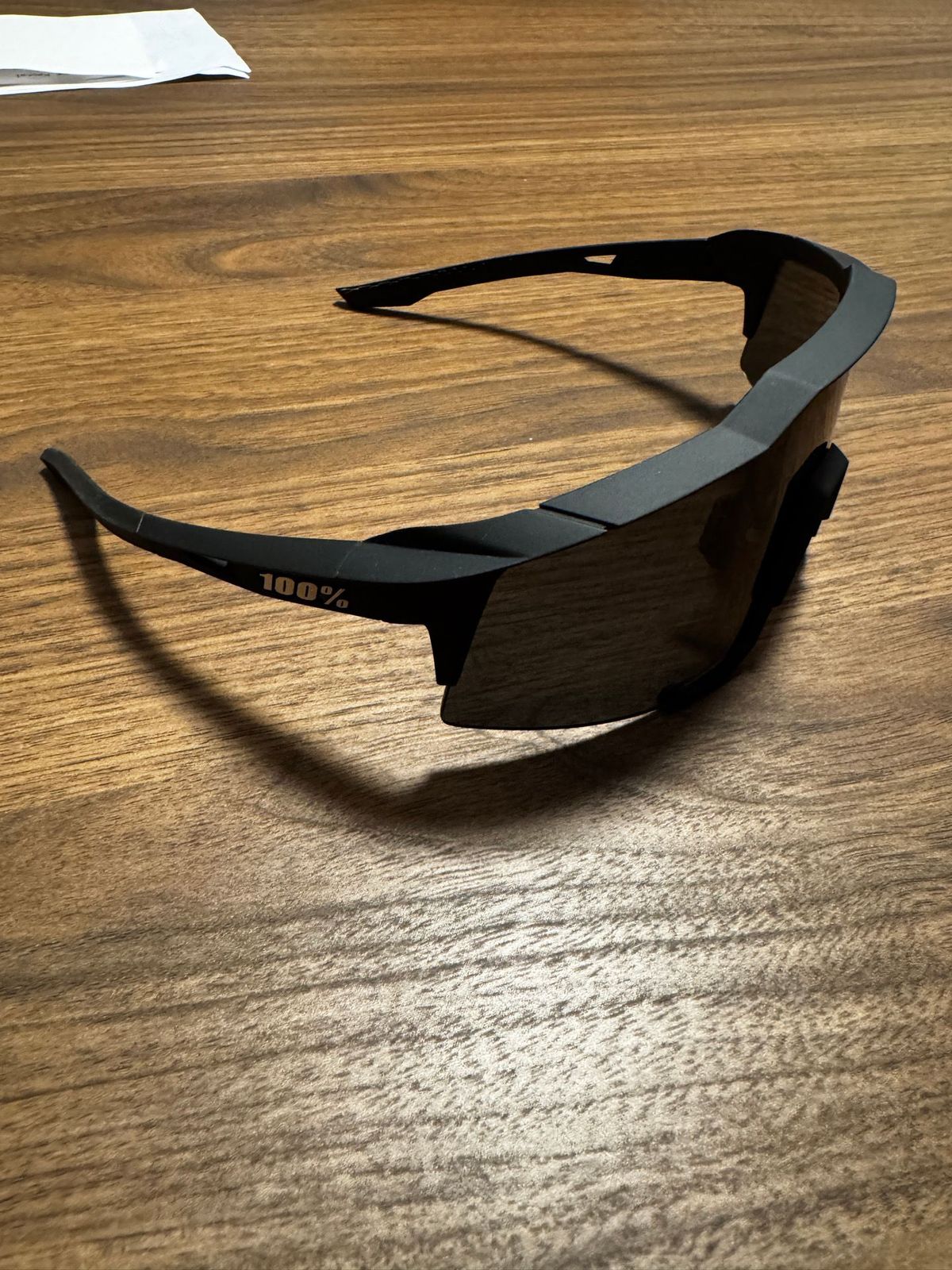 100% Speedcraft Sportbrille Tall Smoke Lense Soft Tact Black