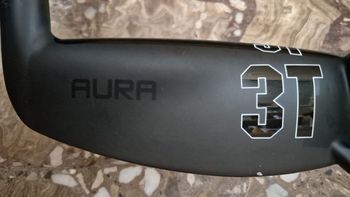 Used 3T Aura Pro Carbon TT Triathlon Aero Base Bar Handlebar Stealth 42cm bike — image 7 of 9