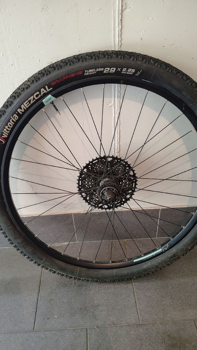 Used Rockrider 29x23c Double-Walled QR Tubeless Ready Disc Brake Mountain Bike Front Wheel 2024 bike — image 5 of 5