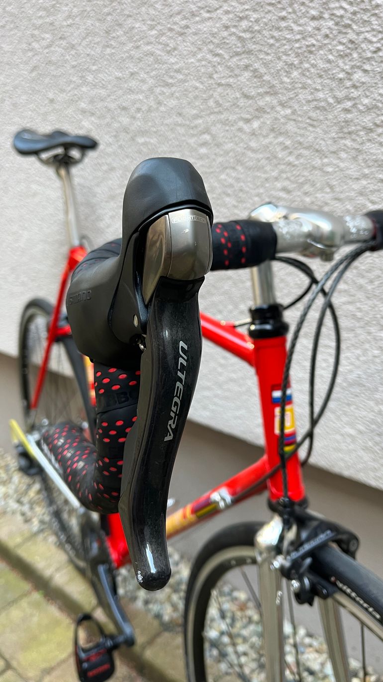 Used duell Vintage Rennrad Stahl Columbus SLX Shimano Restomod 1993 bike — image 6 of 12