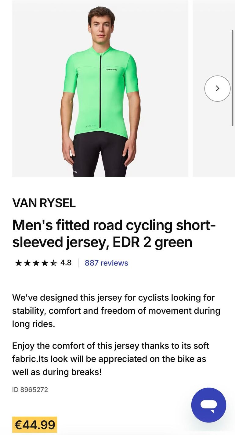 Used Van Rysel EDR Cycling Jersey bike — image 5 of 5
