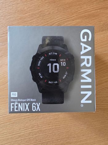 Used Garmin fēnix 6X Pro GPS Watch bike