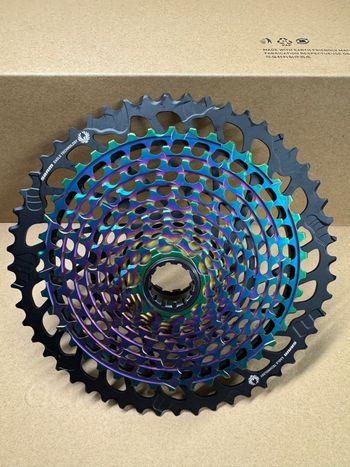 Used Sram XG-1299 Eagle Cassette 10-52t Rainbow bike