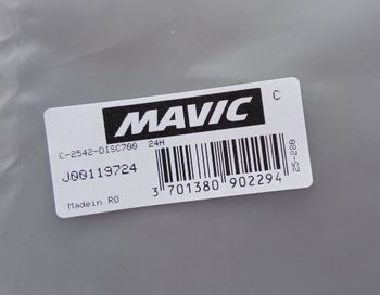 Used Mavic C-2542 Disc Rim bike — image 3 of 7