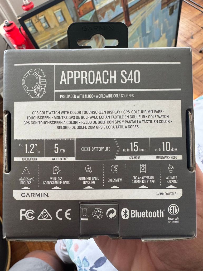 Used Garmin Approach S40 GPS Golf Watch bike — image 2 of 3