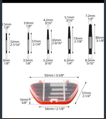 Used HLX Extractor de tornillos 5 piezas bike — image 3 of 4