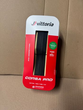 Used Vittoria Corsa Pro 700x30c Cotton-tech TLR/TUBE 2026 bike — image 2 of 2