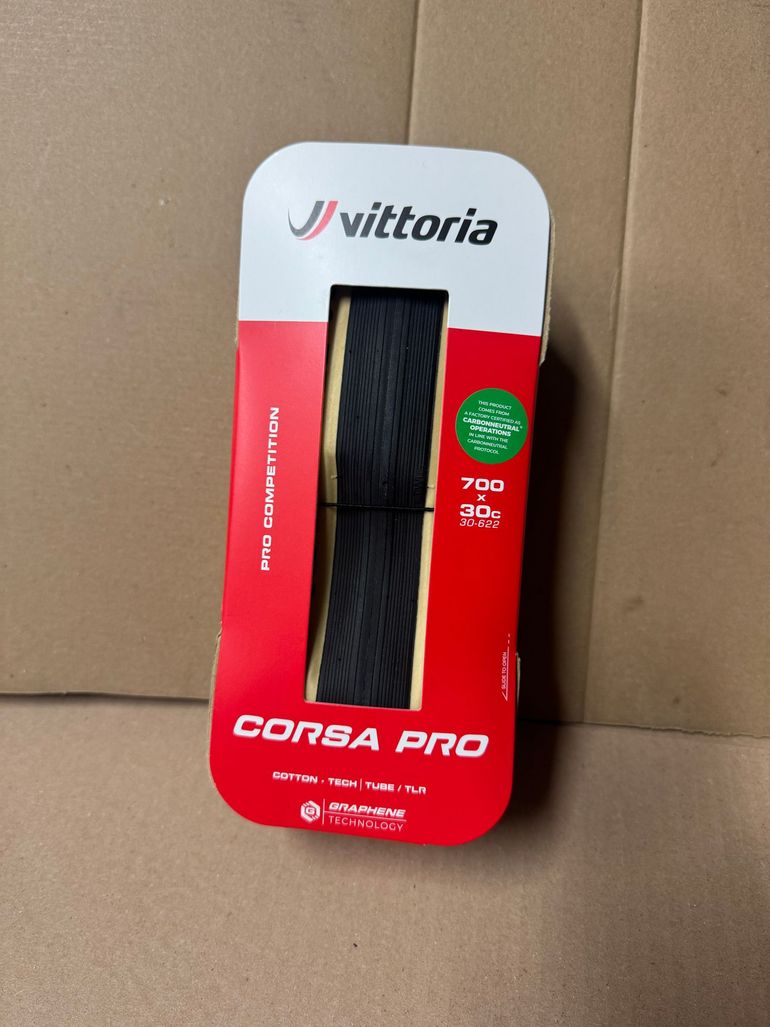 Used Vittoria Corsa Pro 700x30c Cotton-tech TLR/TUBE 2026 bike — image 2 of 2