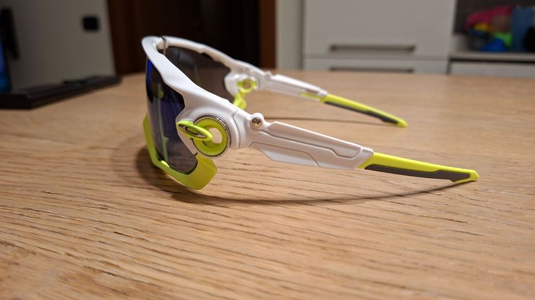 Used Oakley Jawbreaker Polished White lente Jade Iridium OO9290-03 121 bike — image 4 of 6