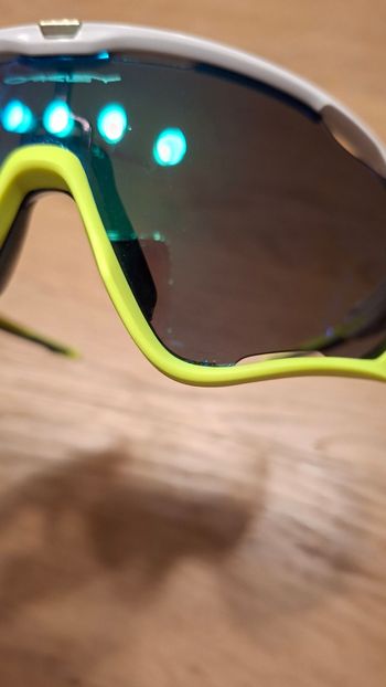 Used Oakley Jawbreaker Polished White lente Jade Iridium OO9290-03 121 bike — image 5 of 6