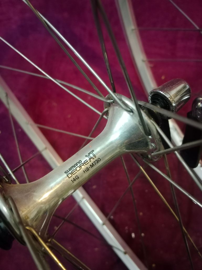 Used Ruote su cerchi Campagnolo contax e mozzi shimano XT mtb, mountain bike bike — image 9 of 11
