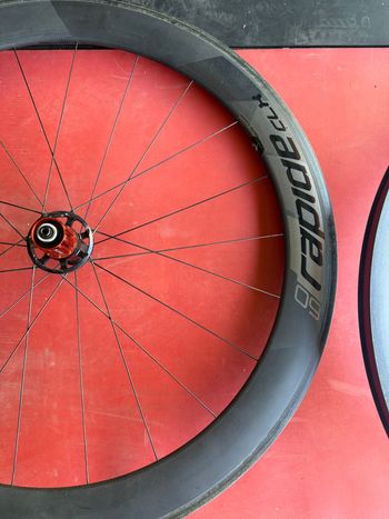 Used Roval CLX 60 Rapide Carbon Clincher Wheelset 11 Speed bike — image 5 of 12
