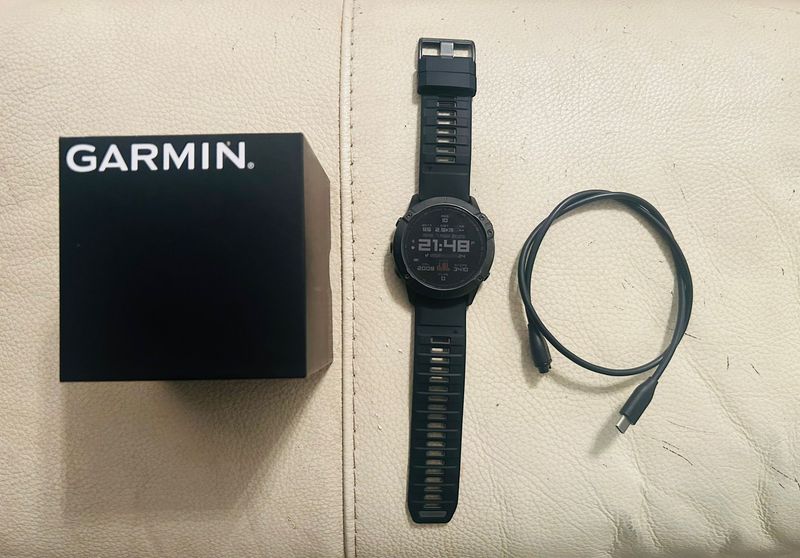 Used Garmin Fenix 6X Sapphire GPS Watch 2020 Electronics