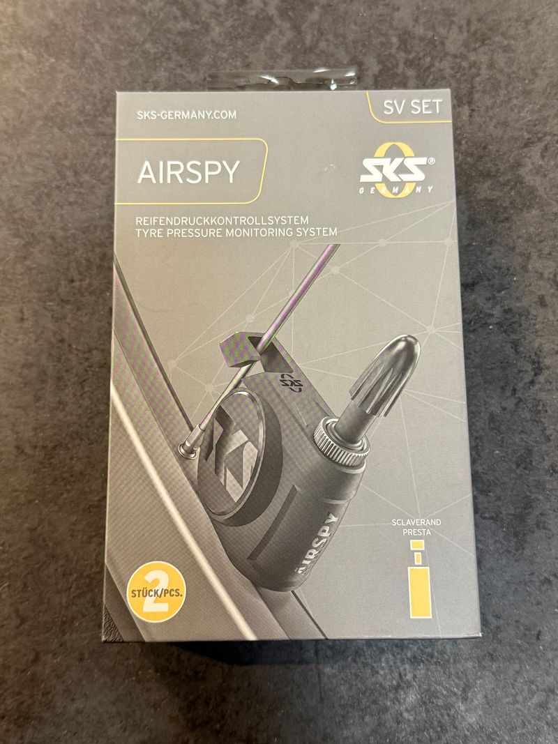 Tweedehands SKS Germany Airspy SV 2er Set Reifendruckkontrollsystem Cycling Accessories