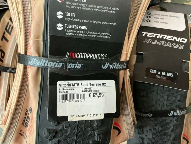 Used Vittoria Terreno G2 29x2.25 XC-Race TLR bike — image 1 of 2