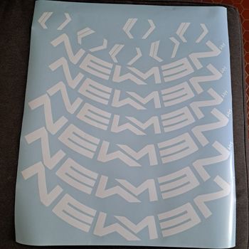 Used Newmen Stickers Streem front S60 rear S66 Disc Custom decals 2023 bike — image 2 of 3
