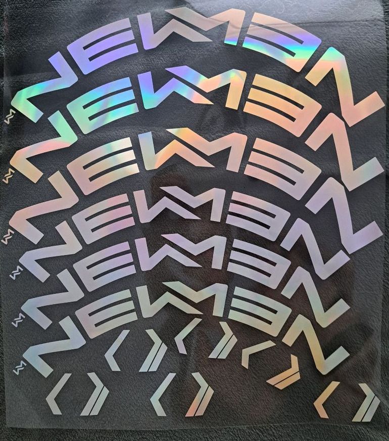 Used Newmen Stickers Streem front S60 rear S66 Disc Custom decals 2023 bike — image 1 of 3