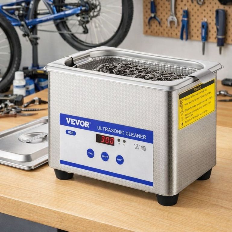 Used VEVOR Ultrasonic Cleaner 800ml 35W 40kHz 2026 bike — image 3 of 10