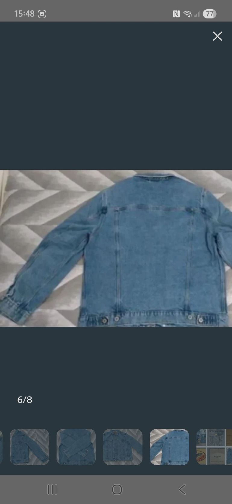 Used mango jacket denim XXL bike — image 6 of 7