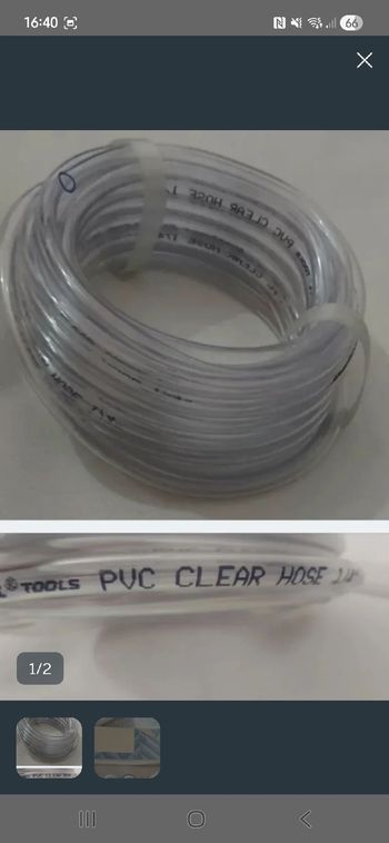 Used PVC tubo 1/4" - 6mm bike
