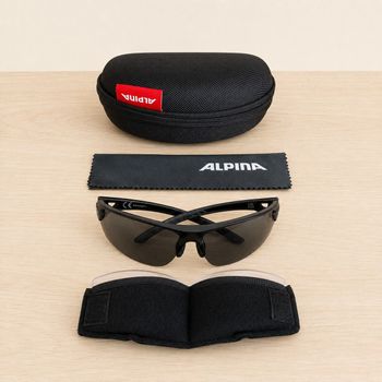 Used Alpina Tri-Scray 2.0 HR Óculos Desportivos +3 Lentes bike