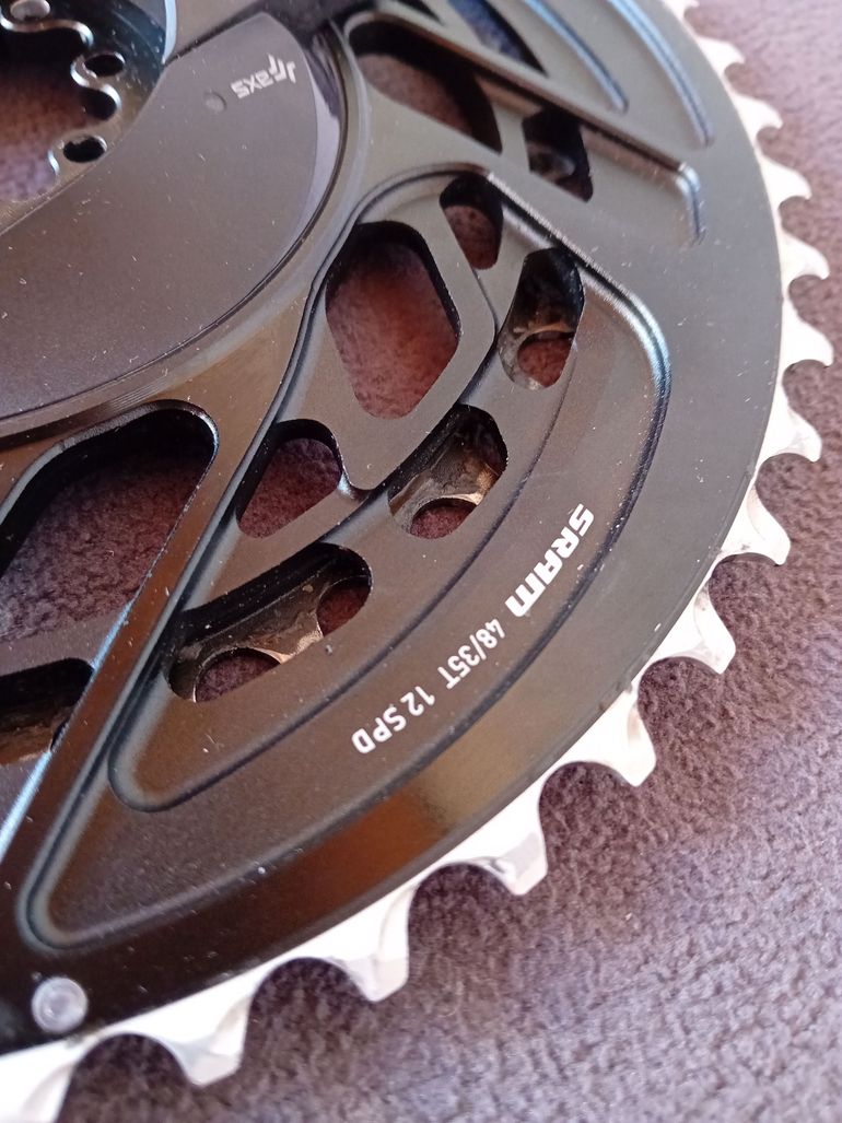 Used Sram Force 2x chainring power meter upgrade 48-35T bike — image 2 of 4