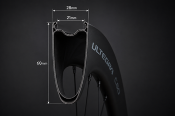 Used Shimano Ultegra WH-R8170 C60 Carbon Laufradsatz – Custom Decals bike — image 3 of 4