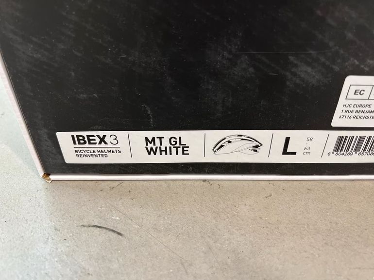 Used Hjc IBEX 3 Road Helmet White Matte L bike — image 3 of 3