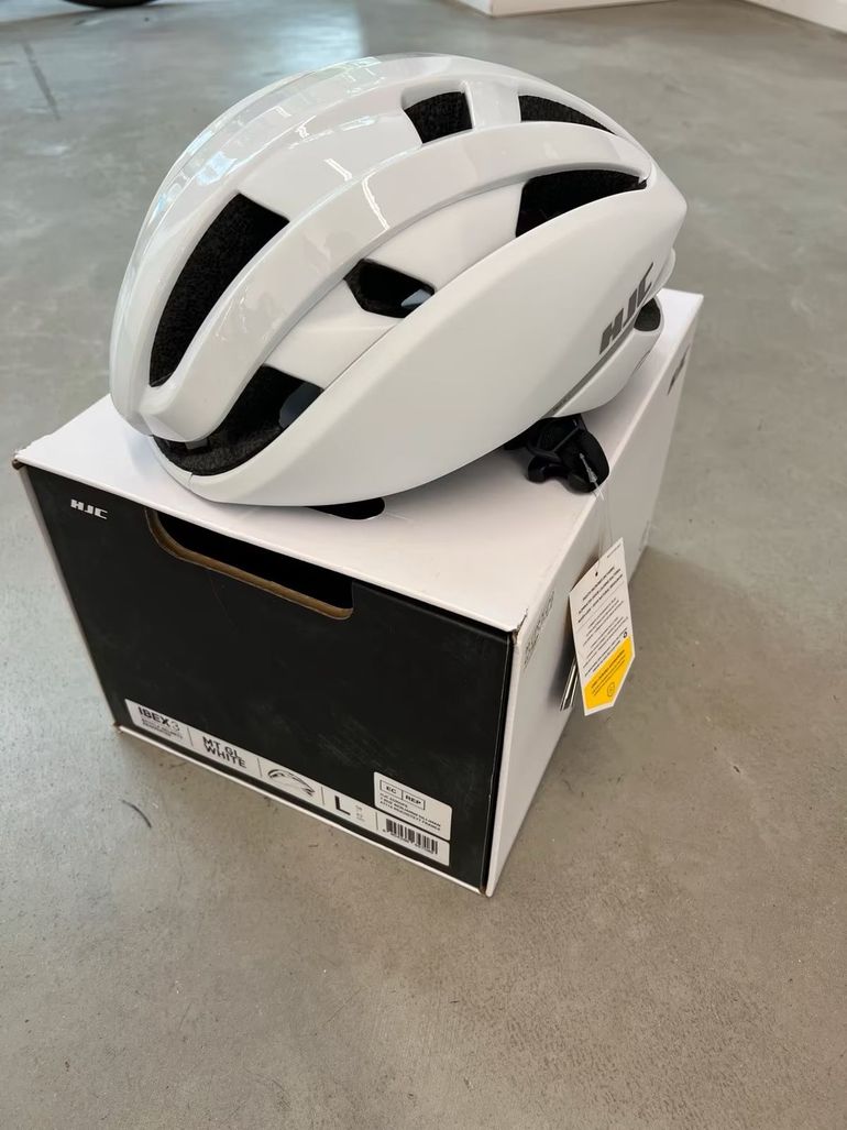 Used Hjc IBEX 3 Road Helmet White Matte L bike — image 1 of 3