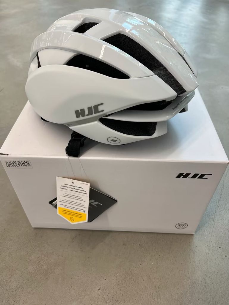 Used Hjc IBEX 3 Road Helmet White Matte L bike — image 2 of 3