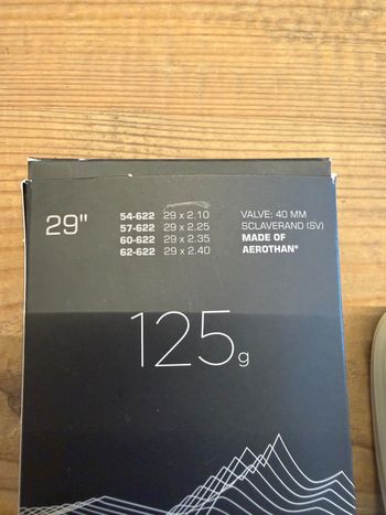 Used Schwalbe Aerothan Schlauch 29" 2,10-2,40 SV 40mm 2026 bike — image 2 of 2