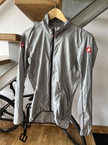 Tweedehands Castelli Aria Shell Jacket Men - silver grey 870 2026 bike — afbeelding 1 van 5
