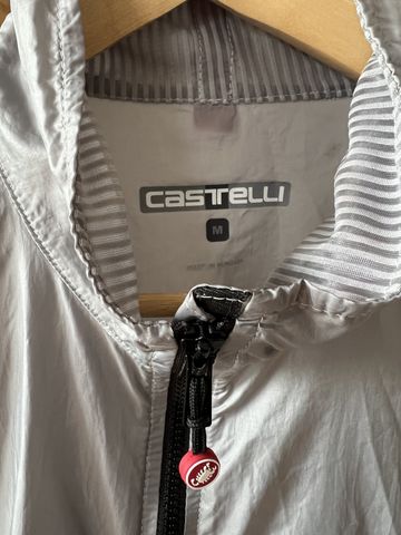 Tweedehands Castelli Aria Shell Jacket Men - silver grey 870 2026 bike — afbeelding 5 van 5