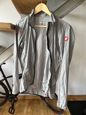 Tweedehands Castelli Aria Shell Jacket Men - silver grey 870 2026 bike — afbeelding 2 van 5